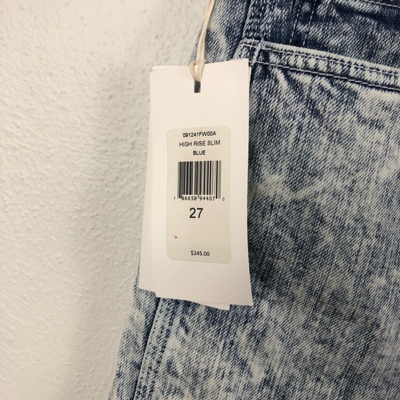 Jordache High Rise Slim Vintage Crop Acid Wash Jeans - Picture 5 of 12